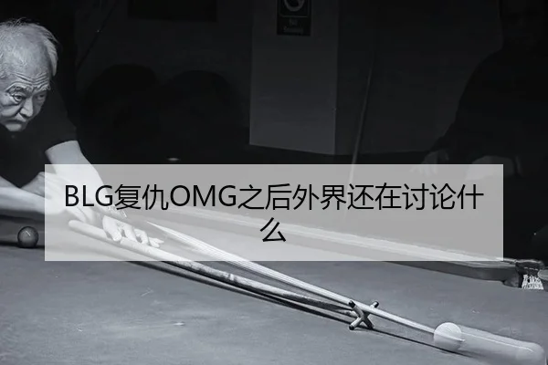 BLG复仇OMG之后外界还在讨论什么